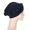 AliExpress novo chapéu de trança de seda brilhante multicolorido, chapéu turbante casual fashion, em estoque