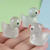 Resina Estéreo Pequeno Animal Luminoso Pato Grande diy Placa de Estacionamento Adesivo de Geladeira Chaveiro Micro Paisagem Enfeites Decorativos