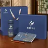 Cajas de regalo de alta gama con cuadernos, cuadernos de empresa personalizados, libros de registro de reuniones, regalos para juntas anuales corporativas, disponibles para venta al por mayor