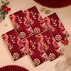 Bolsas de Sobre Rojo para Bodas, Rojo Vino, Gama Alta, Bolsas de Regalo de Mil Yuanes, Nuevo Estilo 2026, Bolsas de Dinero para Regalo de Boda