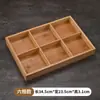 Bandeja de Bambu Criativa de Aço Inoxidável com Nove Compartimentos Divididos para Uso Comercial em Restaurantes de Hot Pot e Churrasco, Conjunto para Montagem de Pratos e Acompanhamentos