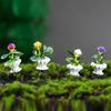 Casa de bonecas acessórios para casa de bonecas mini modelo de planta jardinagem finalizada paisagem micro decoração de paisagem