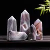 Venda Quente Transfronteiriça Cristal Natural Ágata Mineral Polido Pilar de Quatro Lados com Ponta Única Pedra de Energia Ornamento de Cristal Decoração Atacado