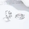 Brincos Geométricos de Diamante de Fileira Única para Mulheres Prata Esterlina 925 Incrustados com Zircônia Luxo Acessível Brincos de Alta Qualidade Joias Modernas Simples Versáteis