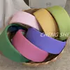 Diadema de Color Caramelo a Rayas Estilo Coreano Borde Ancho Nueva Elegante Pinza para el Cabello Simple Versátil Diadema de Gama Alta Accesorios para el Cabello