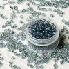 Super-Excelente 4 mm Alta Retención de Color Transparente Vidrio Cuentas de Arroz Hecho a Mano DIY Pulsera de Cuentas Hecha a Mano Collar Pendientes Accesorios de Joyería