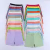 Shorts de Algodão Puro para Meninas, Calça Três Quartos de Verão para Crianças, Shorts de Ciclismo para Bebê, Calças Finas para Prática de Dança, Leggings Multicor