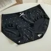 Verano Ligero Transparente Estilo Puro Deseo Modelo 1 10A Antibacteriano Entrepierna Extendida Lunares Cintura Media Chica Fresca Ropa Interior Femenina Clase A