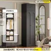 Guarda-Roupa de Aço Preto para Uso Doméstico, Guarda-Roupa Combinado Simples para Quartos de Apartamentos Pequenos, Guarda-Roupa de Metal Estilo Francês em Ferro