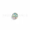 Anillo para la lengua F136 de aleación de titanio, escamas de pez degradadas, gota de aceite iridiscente, titanio G23, rosca interna, piercing de cartílago auricular, joyería para la lengua