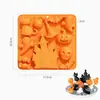Molde de silicona para pastel de Halloween forma de calabaza fantasma castillo molde para hornear grado alimenticio uso doméstico mousse chocolate
