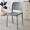 Taburete moderno minimalista de estilo nórdico con respaldo, silla de comedor de plástico para ocio para uso doméstico, silla con respaldo engrosado de grado comercial