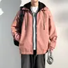 Jaqueta Fashion Tendência Estilo Retro Americano Jaqueta de Motociclista Masculina Primavera Outono 52025 Solta Casual Couro