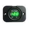 Cargador de Coche Coche Modificado Coche Voltímetro Luz LED Detección de Voltaje Potencia Pantalla Digital Voltímetro de 3 Posiciones