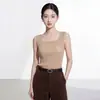 Regata plissada para mulheres, design único, top sem mangas para o verão, adequado como peça externa ou para usar em camadas, sem bojo, roupas femininas Issey Miyake