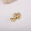 Accesorios DIY de 18K Broche para Collar Pulsera con Microincrustaciones en Forma de Corazón Set de Broches en Forma de Corazón Hebilla de Perla Broche para Joyería Broche de Alta Gama para Joyería