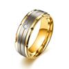 Anillo de acero de titanio a juego para hombre, de moda, ligero, de lujo, con temperamento simple, joyería de mano, anillo de diamantes para pareja de moda europea y americana