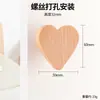 Manijas para armario de habitación infantil, tiradores para cajones de gabinete de madera maciza, pomos creativos para puertas de gabinete de color madera natural de estrella y luna, manijas divertidas