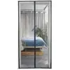 Cortina de Puerta a Prueba de Mosquitos de Verano, Cortina de Puerta Negra de Fibra de Vidrio, Cortina de Puerta de Pantalla Magnética a Prueba de Mosquitos, Modelo de Comercio Exterior Transfronterizo de Dropshipping