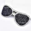 Óculos de sol de resina com strass, padrão de cola quente, cristal, diamante, patch de diamante quente, camiseta, imagem quente, roupas, bolsa, acessórios para sapatos