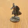 Modelo de brinquedo sólido de cobre retrô de soldado espartano para presentes de meninos jogos de mesa peças de xadrez ornamentos atacado