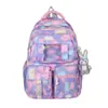 2026 Novo Estilo Mochila Escolar Pequena Fresca Feminina Versão Coreana Mochila para Aluno do Ensino Médio Mochila para Aluno do Ensino Fundamental Mochila Simples para Aluno do Ensino Médio