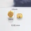 Retenção de cor forte acessórios cor de areia dourada acessórios para joias diy pulseira de ouro antigo contas pulseira de contas soltas materiais para joias com contas