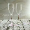 Base de metal Guangdong taça de vinho tinto de vidro taça de champanhe copo de sorvete suprimentos de hotel atacado