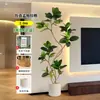 Planta Verde Artificial Árbol Banyan de Bengala, Decoración Realista de Alta Calidad para Sala de Estar Interior, Planta Grande de Piso en Maceta