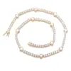 Pulsera de Trébol de Cuatro Hojas Transfronteriza Europea y Americana, Collar de Tenis para Mujer, Exquisito y de Alta Gama Cadena para Suéter Clavícula Accesorio, Nuevo Producto de Invierno
