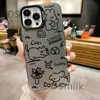 Ins línea iPhone15Pro carcasa de teléfono móvil 15 láser 14 Apple 13 resistente a caídas 11XsMax dura 78pl