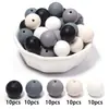 Cuentas Redondas de Silicona de Colores Caramelo, Accesorios para Cadena de Teléfono Móvil, Cuentas Sueltas Redondas Semiacabadas, Cuentas Redondas de Colores Caramelo, Cuentas Sueltas