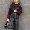 Sudadera con Cremallera Bordada de Estrella Personalizada para Hombre, Estilo Callejero de Moda Otoño 2025, Diseño Holgado