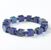 Pulsera Cubo de Amatista Natural Brasileña, Cristal Transparente, Pulsera Cuadrada de Amatista de Lujo Ligero para Mujer, Directo del Fabricante