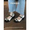 Zapatos Planos de Tacón Grueso Estilo Francés Verano Tacones Altos para Mujer Primavera 2023 Elegantes Zapatos Mary Jane a Juego con Vestido de Noche Falda Banquete