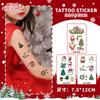 Adesivos infantis de Natal Adesivos faciais Vestir-se Maquiagem criativa Adesivos de tatuagem Árvore de Natal Homem-biscoito Atmosfera Sentimento de feriado