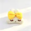 Nuevo y lindo peluche de rana fresca, accesorios de cabeza de conejito con lazo para ropa, broches DIY, accesorios para zapatos y calcetines