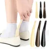 Calzador de Plástico Pequeño Colgante Extractor de Zapatos Regalos para Zapatos Viaje Portátil Artículo para el Hogar Calzador Marrón