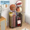 Cesta de Almacenamiento para Esterillas de Yoga, Estante de Almacenamiento para Equipos Deportivos y de Fitness en Casa, Estante de Almacenamiento Doméstico para Rellenar Espacios para Bádminton y Baloncesto