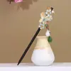 Grampo de Cabelo de Garça Voadora Estilo Antigo Grampo de Cabelo de Ébano Sintético Acessórios Hanfu Novo Estilo Chinês Grampo de Cabelo Cheongsam Joias Atacado para Mulheres