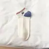 Calcetines cortos de primavera y verano con lindos estampados de gatos de dibujos animados y cerezas, estilo japonés, suaves y casuales, calcetines versátiles para mujer de Zhuji