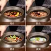 Panela de Barro Roxa Doméstica Totalmente Automática para Ensopados, Novo Modelo com Temporizador, Panela Universal para Ensopados, Multifuncional para Cozinhar Mingau e Sopa