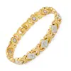 Pulseira Trevo de Quatro Folhas com Casca de Liga, Esmalte Multicolorido, Fecho Magnético, Cor Duradoura, Joia Feminina de Luxo Leve, Venda Quente Transfronteiriça, Atacado