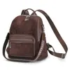 2026 Mochila Casual Feminina Plush Retro de Grande Capacidade Alta Aparência Multi-way Carrying Mochila de Viagem para Mulheres