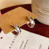 Pendientes de Aro Lisos Populares de Gama Alta con Forma de Gota de Agua para Mujer Pendientes de Diseño de Nicho Pendientes de Estilo Genial Nuevos 2025 Pendientes Pendientes