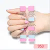 CS Película de Esmalte en Gel Impermeable sin Curado Pegatina Completa Pegatina de Uñas de Colores Primavera y Verano Película de Papel Pegatina de Uñas