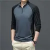 Ropa de Entrenamiento Szxar con Media Cremallera Primavera y Otoño Deportes Ciclismo Deportes al Aire Libre Tops Camisetas Otoño Correr Secado Rápido Mangas Largas