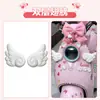 Accesorios Decorativos para Coche Eléctrico Alas de Ángel Emma Luna Yadi Campana Cuerpo Orejas de Oso Lindas para Niñas