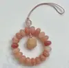Acessório de Corda Curta Torcida à Mão de Camélia Grelhada no Carvão e Bodhi, Cordão de Celular de Raiz de Bodhi, Contas de Oração para Alívio do Estresse para Alunos Homens e Mulheres