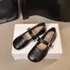 Zapatos Mary Jane Casuales de Punta Redonda para Mujer 2026 Moda Primavera y Otoño Nuevo Estilo Británico Retro Hebilla Plana Zapatos de Una Sola Pieza